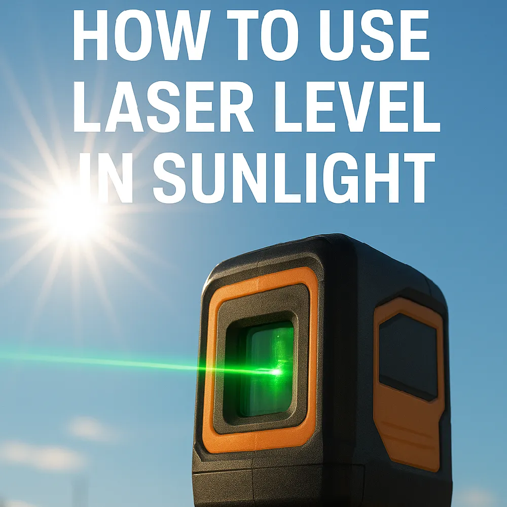 How to Use Laser Level in Sunlig